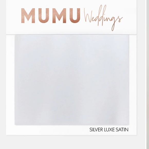 NWT / NIP Show Me Your Mumu Samantha Dress Samantha Ruffle Wrap Dress SILVER LUX - Picture 6 of 7